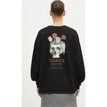 Pánské tričko Bavlněné tričko s dlouhým rukávem Undercover C/S, S, černá, 99X