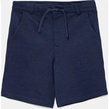 Chlapecké kraťasy Dětské bavlněné šortky United Colors of Benetton tmavomodrá barva, nastavitelný pas, 3KWYC903D 3KWYC903D.G.Seasonal 59X, vel. 150