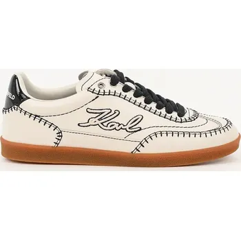 Dámské tenisky Kožené tenisky Karl Lagerfeld KANDIDATE dámské, béžová barva, KL63810A KL63810A.0T1 01X, EUR 35