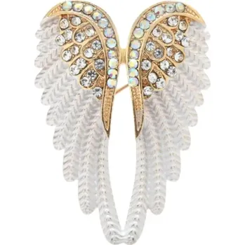 Brož Brož Andělská křídla 3477, Barva bílá