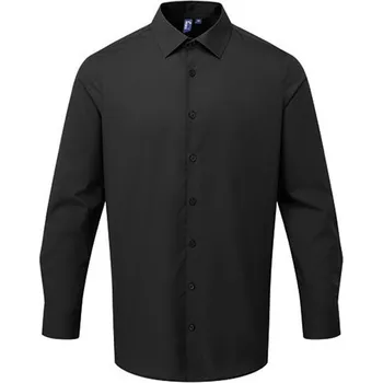 Pánská košile Premier Workwear Pánská popelínová košile PR203 Black M