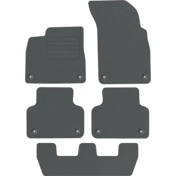 autokoberec Velurové autokoberce Edecor, sada 5 kusů