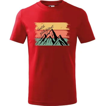 Dětská móda DOBRÝ TRIKO Dětské tričko Čistá záležitost pruhy Velikost: 122/6 let, Barva: Červená