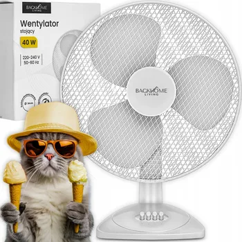 Domácí ventilátor Stolní ventilátor BACKHOME LIVING FAN9028 bílý