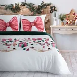 Vánoční mikrovláknové povlečení XMAS GIFT 1x 220x200 cm, 2x povlak 70x80 cm francouzské povlečení MyBestHome