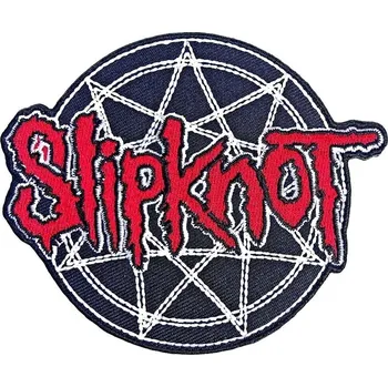 Pánské ponožky Slipknot Red Logo Over Nonogram Nažehlovačka