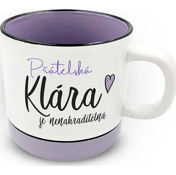 Nekupto Hrnek s potiskem 400 ml pastel - Klára