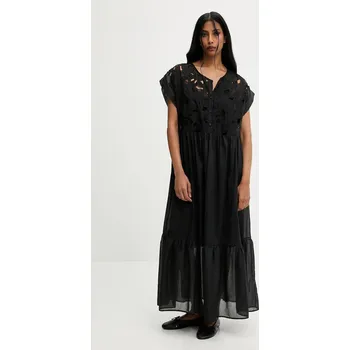 Dámské šaty Šaty Answear.LAB černá barva, maxi 4116.IOS 99X, vel. S/M