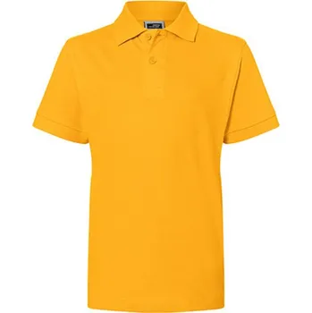 Chlapecké tričko James&amp;Nicholson Dětská polokošile JN070K Gold Yellow XL (146/152)