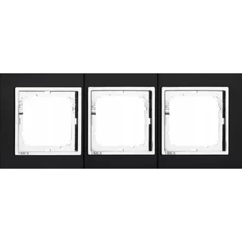 vypínač Rámeček 3-násobný černá - zlatá