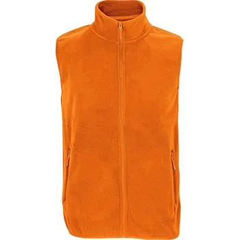 Pánská vesta SOĽS Factor Unisex fleecová vesta SL03822 Orange 5XL