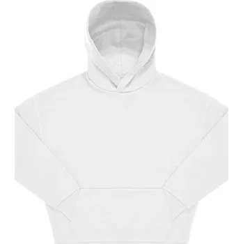 Pánská mikina B&C Unisex mikina s kapucí WG002 White M