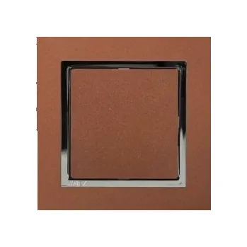 vypínač Křížový přepínač ř. 7 rámeček - měděná chrom