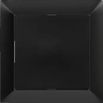 vypínač Střídavý přepínač strojek + klapka do vícenásobného rámečku - černá