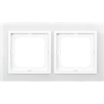 Stavebniny Rámeček dvojnásobný - sklo rámeček bílá - bílá