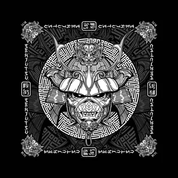 Kšiltovka Iron Maiden Šátek Senjutsu Samurai Eddie Black