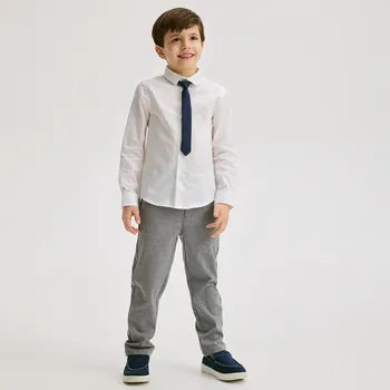 Chlapecké kalhoty Reserved - Elegantní kalhoty chino - světle šedá - 271DS-09M - 271DS-09M-164