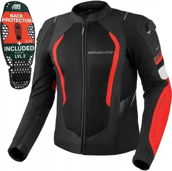 Moto bunda Textilní motocyklová bunda na léto Shima MESHPRO 2.0 Pánská Červená L