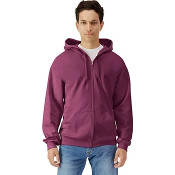 Pánská mikina Gildan Pánská mikina na zip GSF600 Maroon XL