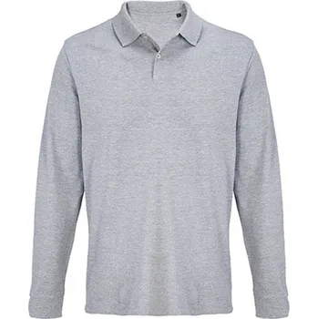 Pánská košile SOĽS Pacific Unisex polo triko SL04441 Šedá melanž XS