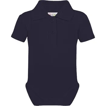 Kojenecký body Link Kids Wear Dětské body s límečkem X947 Navy 86-92