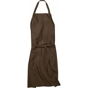 Pracovní zástěra Cg Workwear Verona Dlouhá pracovní zástěra s laclem 01145-01 Toffee 110 x 75 cm