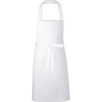 Pracovní zástěra Link Kitchen Wear Klasická grilovací zástěra X1008 White 80 x 70 cm
