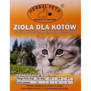 Krmivo pro kočku Herbal Pets Bylinky proti parazitům pro kočky 1 g