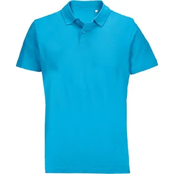 Pánské tričko SOĽS Pulse Unisex polo tričko SL04502 Aqua S