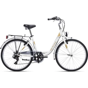 Městské kolo CTM OLIVIA 2.0 2023, smetanová perleť/hnědá Velikost: 17"