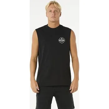 tričko Rip Curl STAPLER MUSCLE Black velikost M