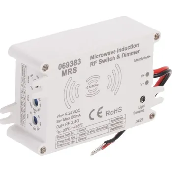 Pohybové čidlo Mikrovlnné RF pohybové čidlo dimLED MRS 9–24V pro LED pásky a osvětlení - T-LED - 069383 - 069383