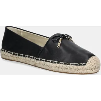 Dámské baleríny Kožené espadrilky MICHAEL Michael Kors Nori 40R4NRFP1L.001 černá 99X, EUR 37