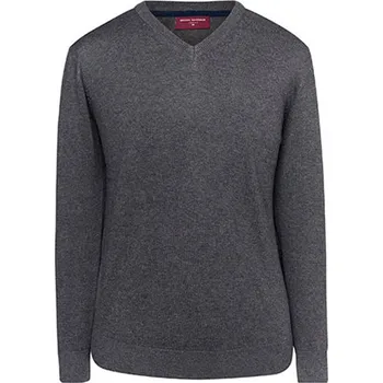 Pánský svetr Brook Taverner Boston Pánský svetr BR7818 Charcoal S