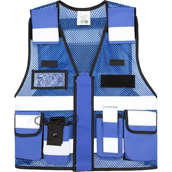 Pánská vesta Korntex Sparta Reflexní síťovaná taktická vesta KX145 Royal Blue M/XL