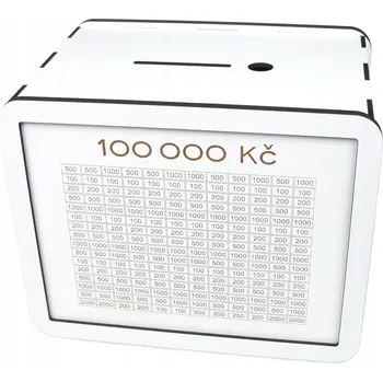 Pokladnička Vyškrtávací pokladnička 100 000 Kč Prasátko, Kasička + POPISOVAČ