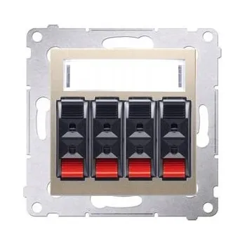 Elektrická zásuvka Elektrická Zásuvka Kontakt-simon zlatá