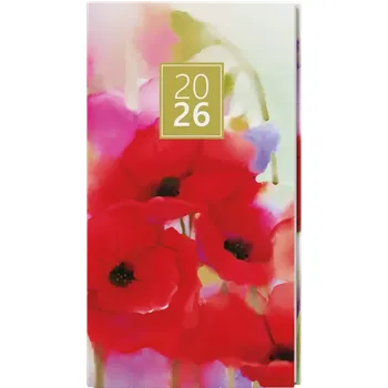 Diář Diář týdenní kapesní Lamino - Máky - blok Jakub