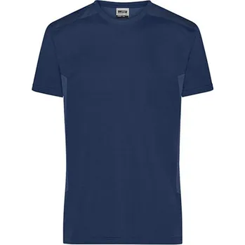 Pánské tričko James&Nicholson Pánské pracovní tričko JN1824 Navy-Navy 6XL