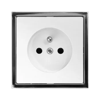 Stavebniny Zásuvka jednoduchá kompletní zásuvka - rámeček bílá bílá