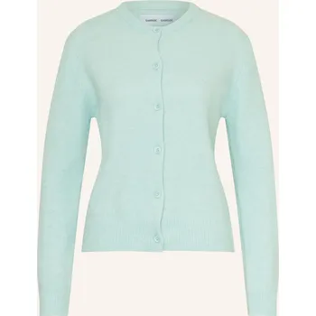 Dámský svetr Samsøe Samsøe Dámský Pletený Kabátek Nor S Alpakou, mátová, 34