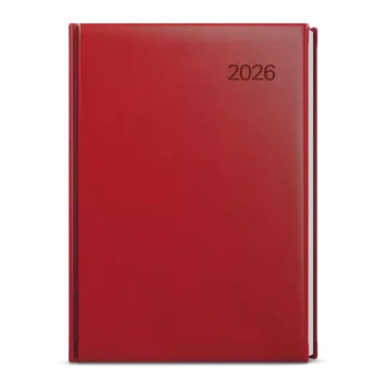 Diář Diář týdenní A5 Vivella bordó - blok Oskar