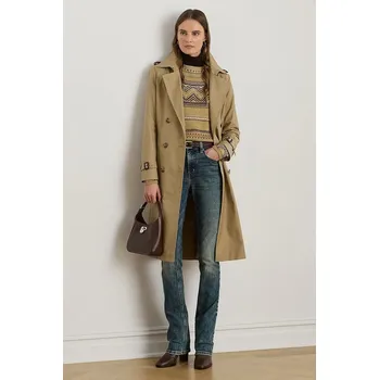 Dámský kabát Kabát Lauren Ralph Lauren béžová barva, 297951255 08X, vel. XL