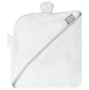 Shnuggle Zavinovací osuška s kapucí - White