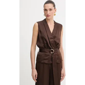 Dámská halenka Halenka Marciano by Guess IVA 5YGH15.7350A hnědá 89X, vel. 36