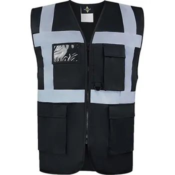reflexní vesta Korntex Hamburg Multifunkční reflexní vesta KX810 Black XXL
