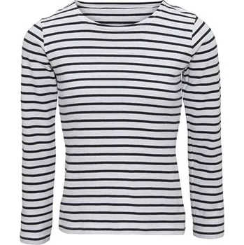 Dámské tričko Asquith &amp; Fox Dámské triko s dlouhým rukávem AQ071 White-Navy L