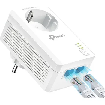 TP-LINK AV1000 2-Port Gigabit Passthrough Powerline Starter Kit