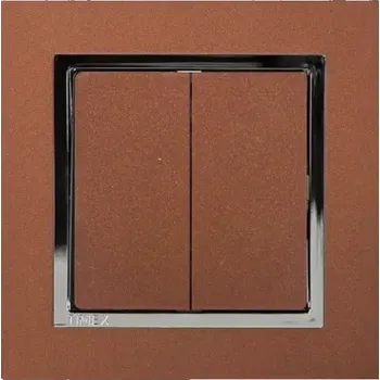 vypínač Sériový přepínač rámeček - měděná měděná