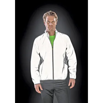 Dámská větrovka Spiro Unisex luxusní Hi-Vis bunda RT266 Neon White M